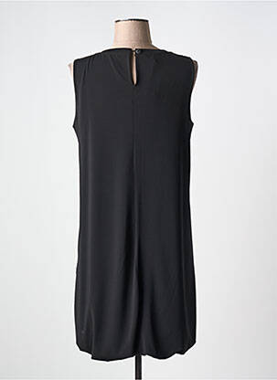 Rochie scurtă fără mâneci fără mâneci negru DOUBLE JEU femeie