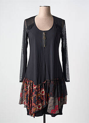 Rochie midi negru DOUBLE JEU femeie