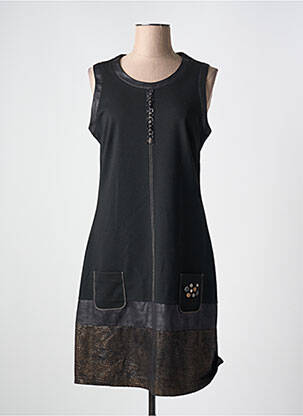 Rochie midi fără mâneci fără mâneci negru MERI & ESCA femeie