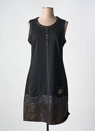 Rochie midi fără mâneci fără mâneci negru MERI & ESCA femme