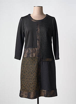 Rochie midi mâneci lungi mâneci lungi negru MERI & ESCA femeie