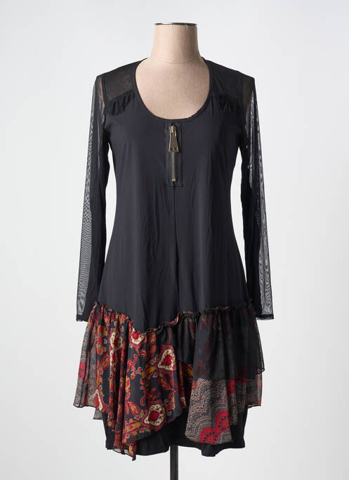 Rochie midi negru DOUBLE JEU femeie