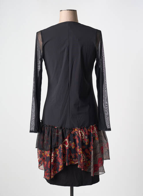 Rochie midi negru DOUBLE JEU femeie