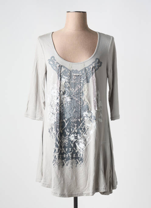 Tunică mâneci lungi gri DECA femeie