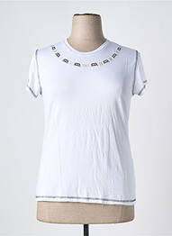 Tricou croială cambrată mâneci scurte alb COULEUR D'IVOIRE femeie