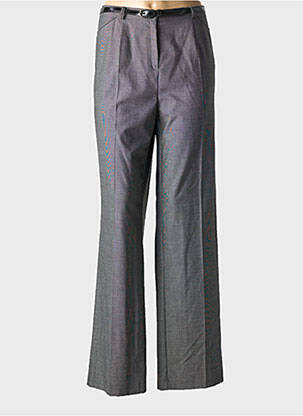 Pantalon drept talie elastică gri FRANK WALDER femeie