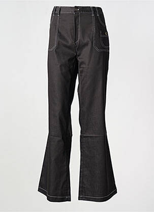 Pantalon evazat croială evazată negru LYAP femeie