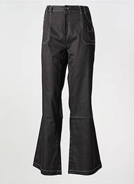 Pantalon evazat croială evazată negru LYAP femeie