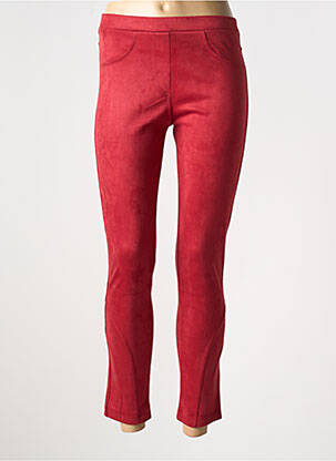 Pantalon 7/8 talie elastică roșu QUINZE HEURES TRENTE femeie