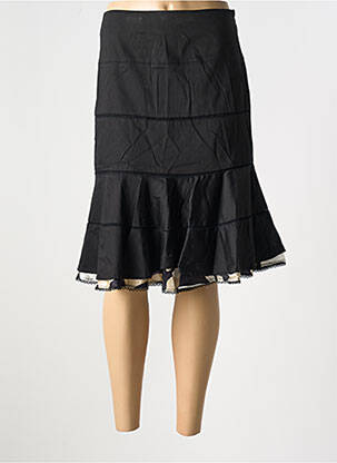 Fustă midi negru FUEGO WOMAN femeie