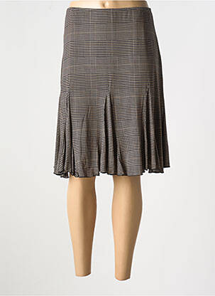 Fustă midi negru UN TEMPS POUR ELLE femeie