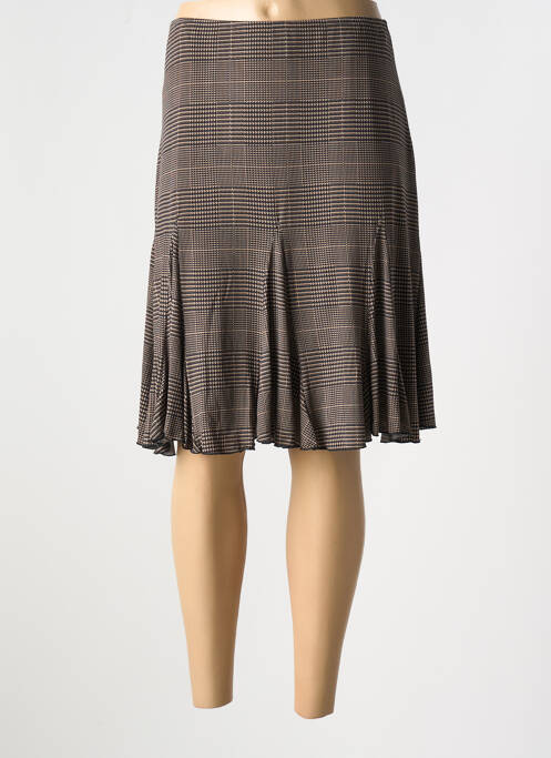 Fustă midi negru UN TEMPS POUR ELLE femeie