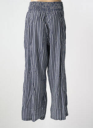 Pantalon larg țesătură poplin mărime normală albastru SHEEGO femeie