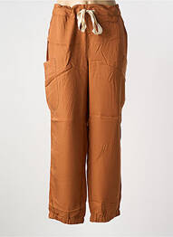 Pantalon cargo talie elastică mărime normală portocaliu SHEEGO femme