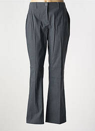 Pantalon drept închidere cu fermoar sub clapetă cu nasturi gri SHEEGO femme