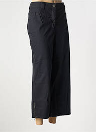 Pantalon 7/8 închidere cu fermoar sub clapetă cu nasturi negru SHEEGO femeie