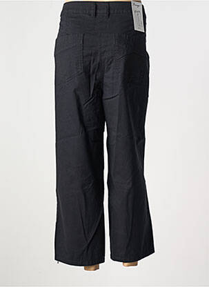Pantalon 7/8 închidere cu fermoar sub clapetă cu nasturi negru SHEEGO femeie