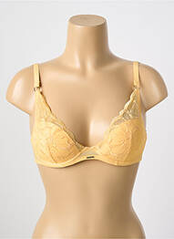 Sutien efect material satinat top sutien modelat galben CHANTELLE femme