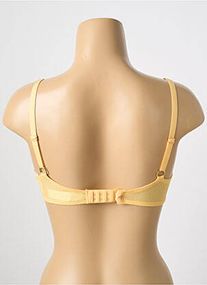 Sutien efect material satinat top sutien modelat galben CHANTELLE femeie