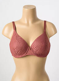 Sutien efect material satinat top sutien modelat maro CHANTELLE femme