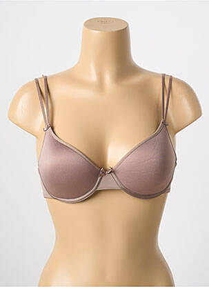 Sutien efect material satinat top sutien modelat maro CHANTELLE femeie