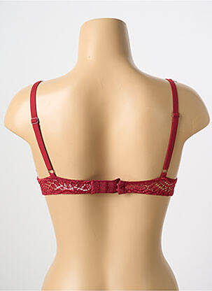 Sutien efect material satinat top sutien push-up roșu PASSIONATA femeie