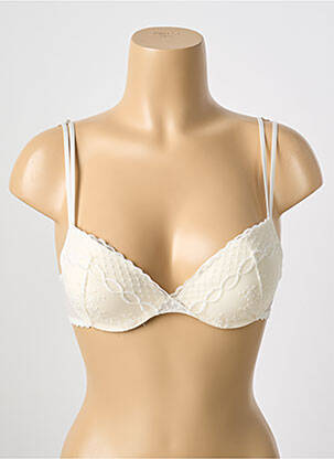 Sutien efect material satinat top sutien push-up bej PASSIONATA femeie