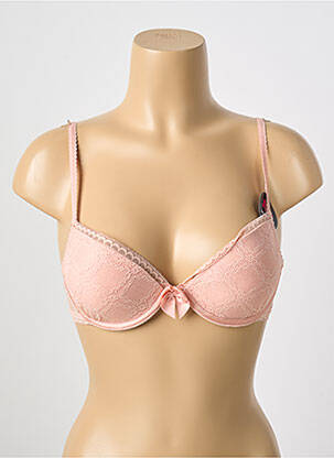 Sutien efect material satinat top sutien push-up roz PASSIONATA femeie