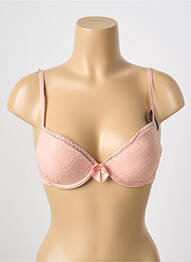 Sutien efect material satinat top sutien push-up roz PASSIONATA femme