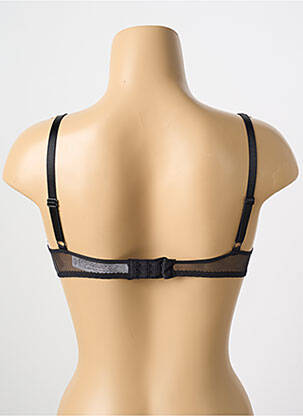 Sutien efect material satinat top sutien push-up negru PASSIONATA femeie