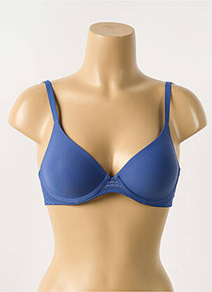 Sutien efect material satinat top sutien modelat albastru PASSIONATA femeie
