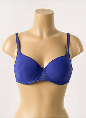 Sutien efect material satinat top sutien modelat albastru PASSIONATA femeie