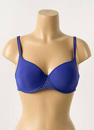 Sutien efect material satinat top sutien modelat albastru PASSIONATA femme