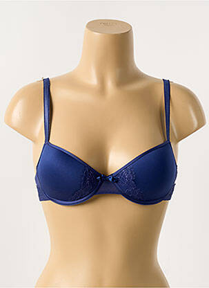 Sutien efect material satinat top sutien modelat albastru PASSIONATA femeie