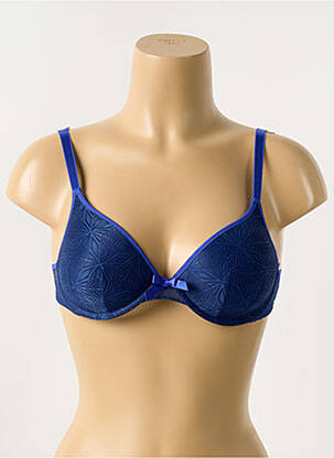 Sutien efect material satinat top sutien modelat albastru PASSIONATA femeie