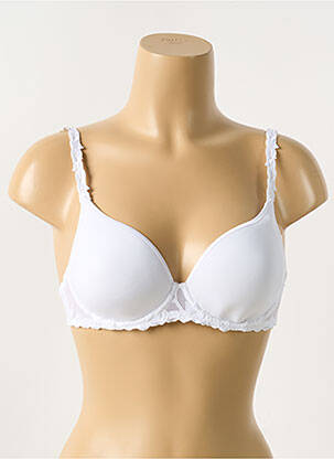 Sutien efect material satinat top sutien modelat alb SIMONE PERELE femeie