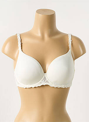 Sutien efect material satinat top sutien modelat bej SIMONE PERELE femeie