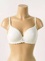 Sutien efect material satinat top sutien modelat bej SIMONE PERELE femme