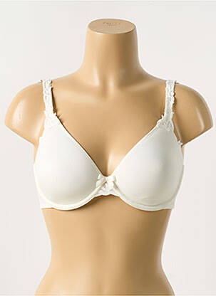 Sutien efect material satinat top sutien modelat alb SIMONE PERELE femeie