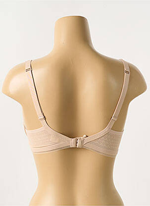 Sutien efect material satinat top sutien modelat culoare piersică SIMONE PERELE femeie