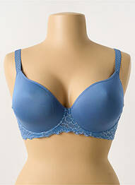 Sutien efect material satinat top sutien modelat albastru SIMONE PERELE femeie
