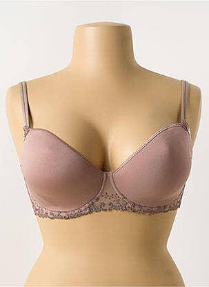 Sutien efect material satinat top sutien modelat maro SIMONE PERELE femeie