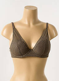 Sutien efect material satinat top sutien modelat verde PASSIONATA femeie