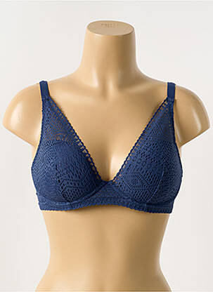 Sutien efect material satinat top sutien modelat albastru PASSIONATA femeie