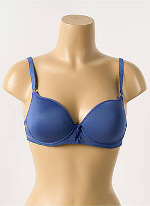 Sutien efect material satinat top sutien modelat albastru PASSIONATA femeie