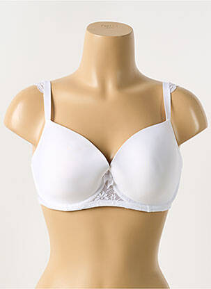 Sutien efect material satinat top sutien modelat alb PASSIONATA femeie