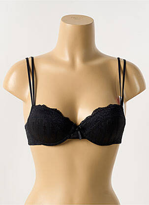 Sutien efect material satinat top sutien modelat negru PASSIONATA femeie