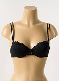 Sutien efect material satinat top sutien modelat negru PASSIONATA femme