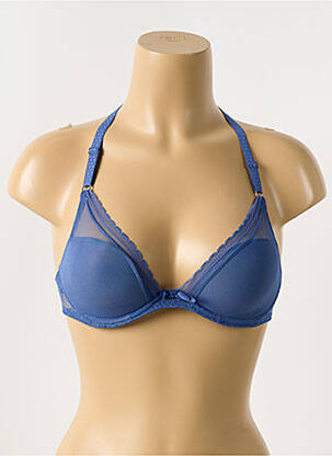 Sutien efect material satinat top sutien modelat albastru PASSIONATA femeie