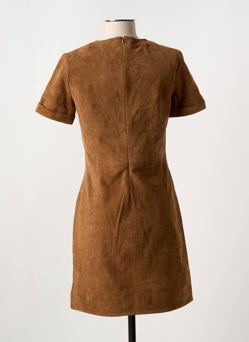 Rochie midi maro PAUL AJAMIAN femeie